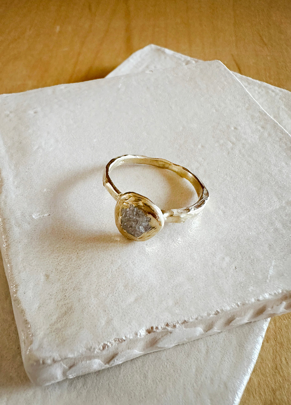 Emilie Shapiro Rough Diamond Solitaire Ring