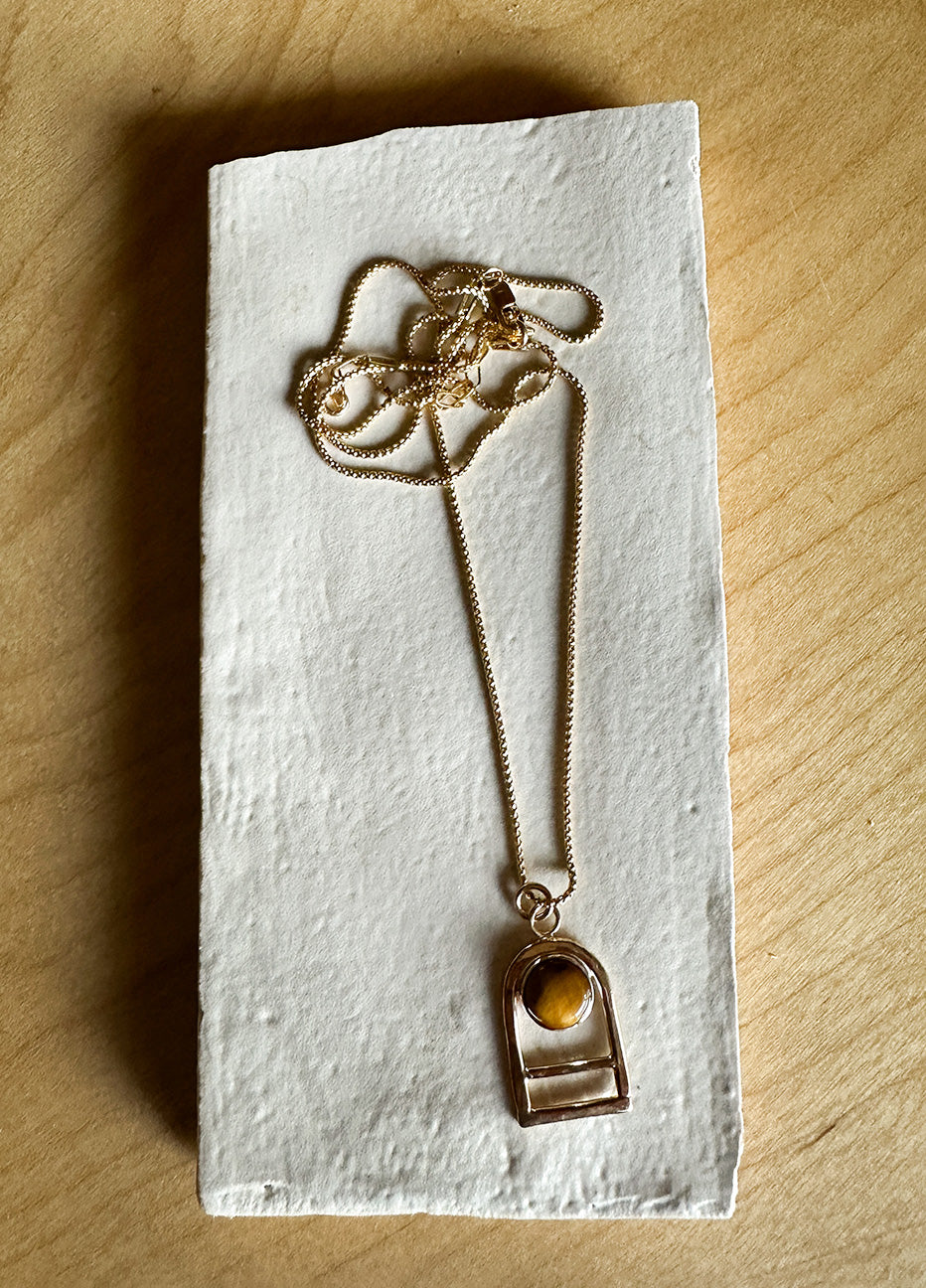 Sun And Selene Passage Necklace - Tigers Eye
