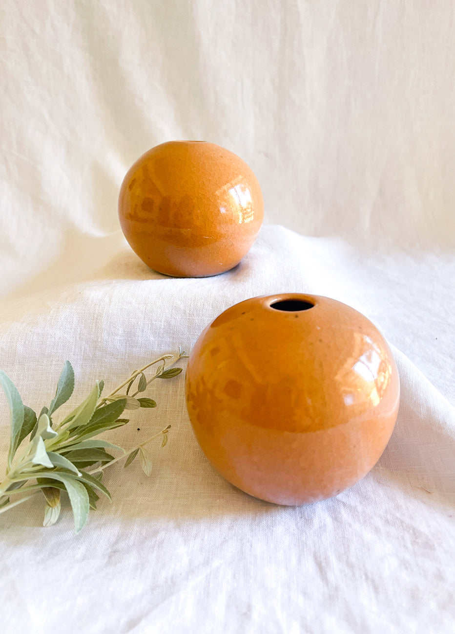 MP Ceramics Strawberry Moon Bud Vase