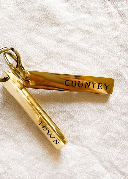 Town & Country Brass Key Rings – BLACKBARN Shop