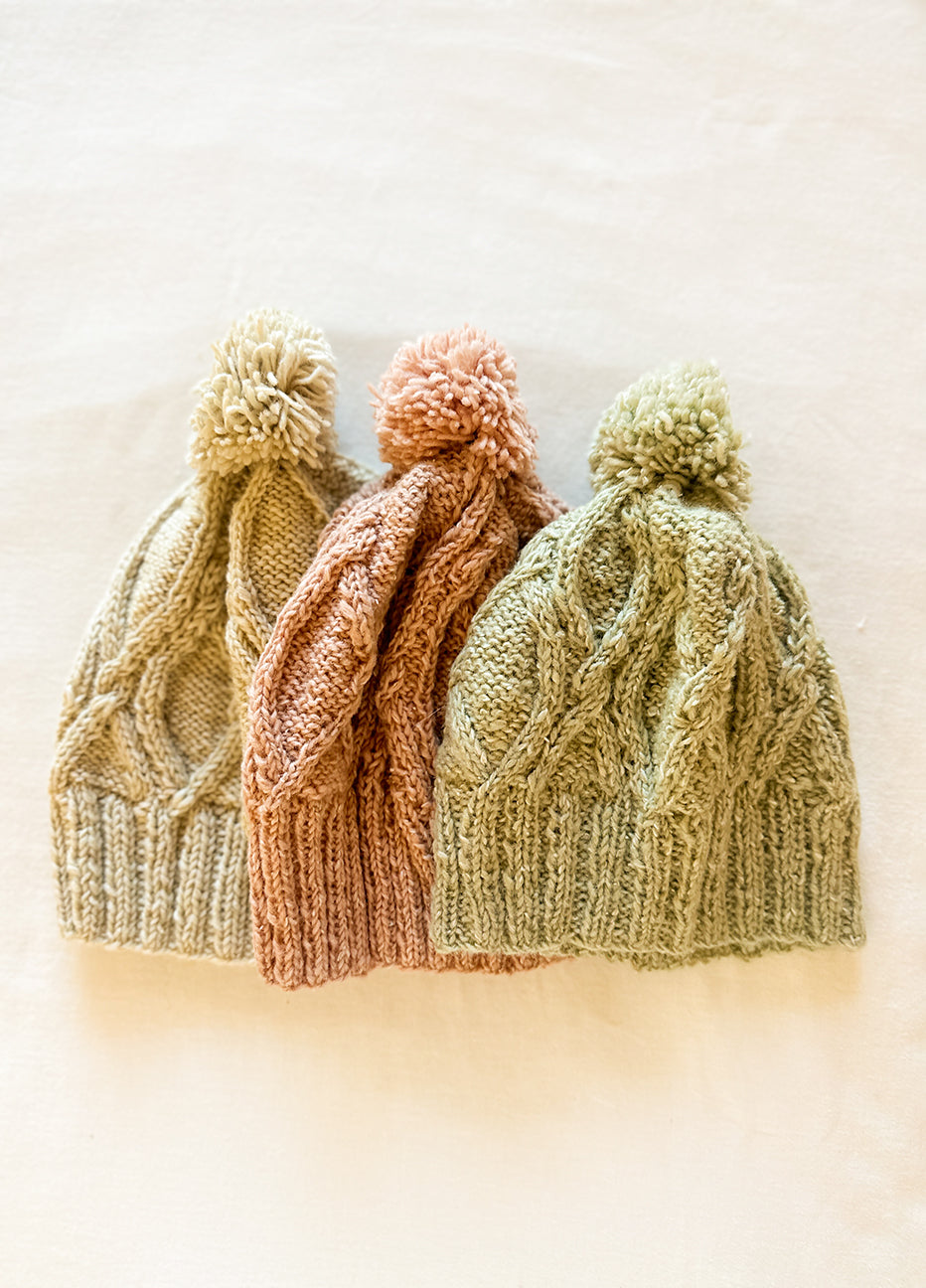Le Ski Cable Knit Wool Winter Hat