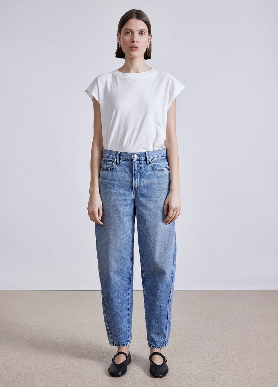 Apiece Apart High Rise Mari Barrel Jeans