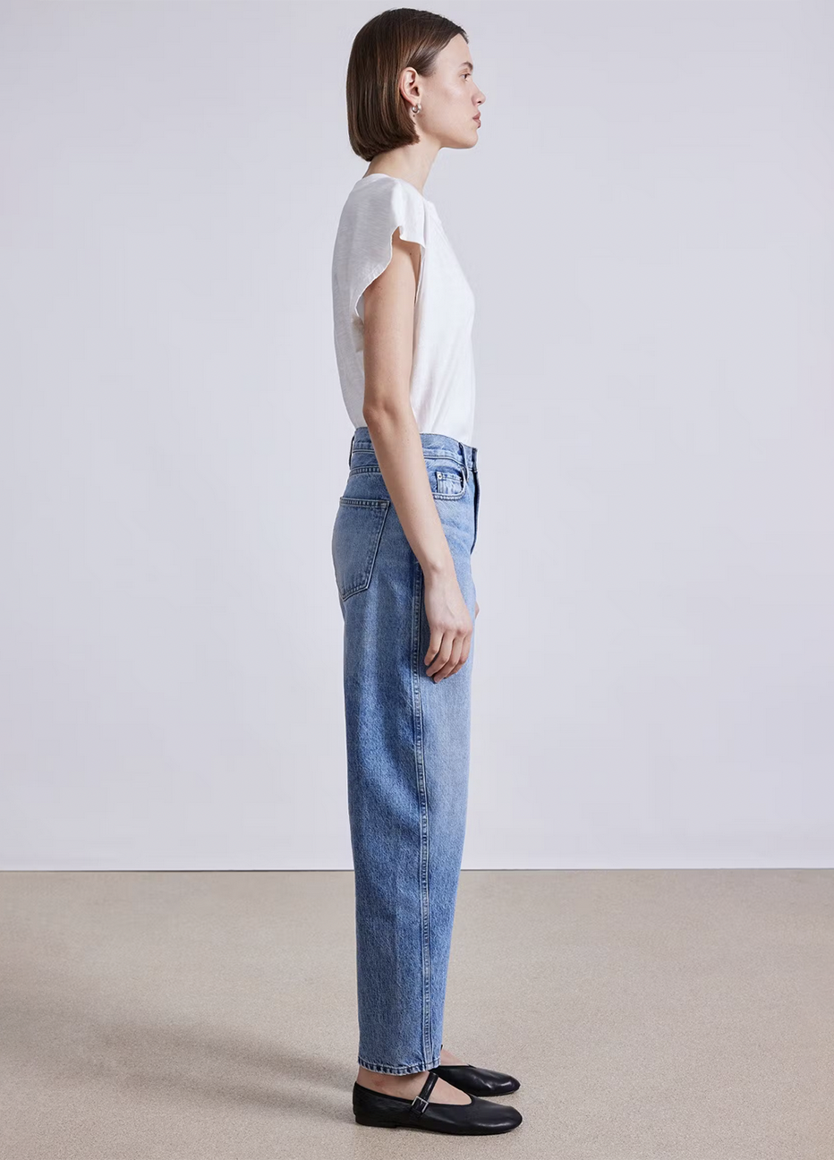 Apiece Apart High Rise Mari Barrel Jeans