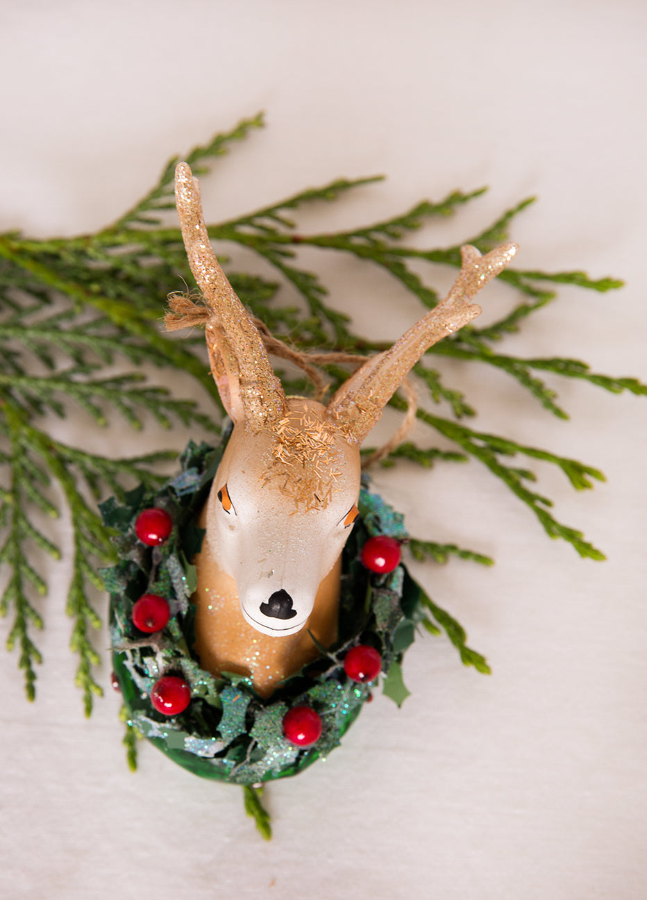 Woodland Stag Trophy Ornament