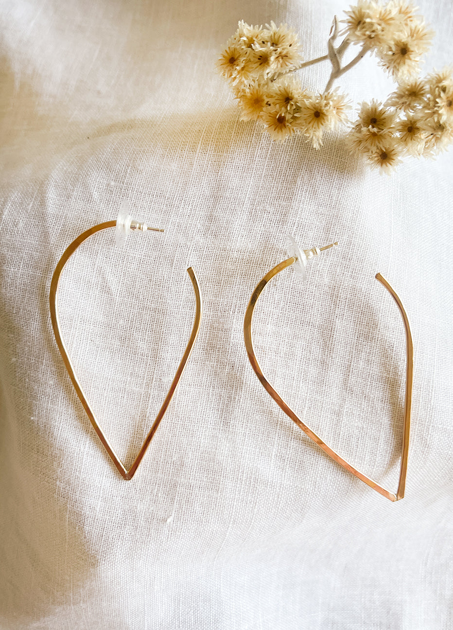 Sun & Selene Flora Hoop Earrings