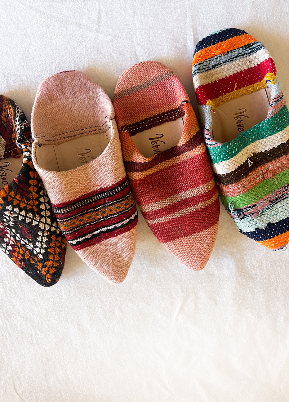 Moroccan Kilim Slippers