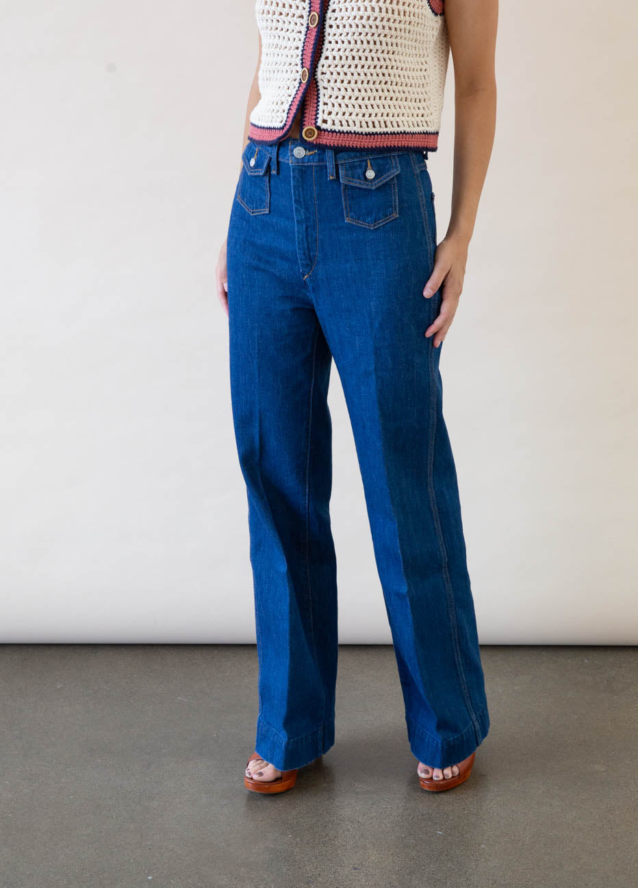 DIY 70's Wide Leg Jeans From Scratch ! How to make a pair of 1970's super wide  leg jeans from scratch !!