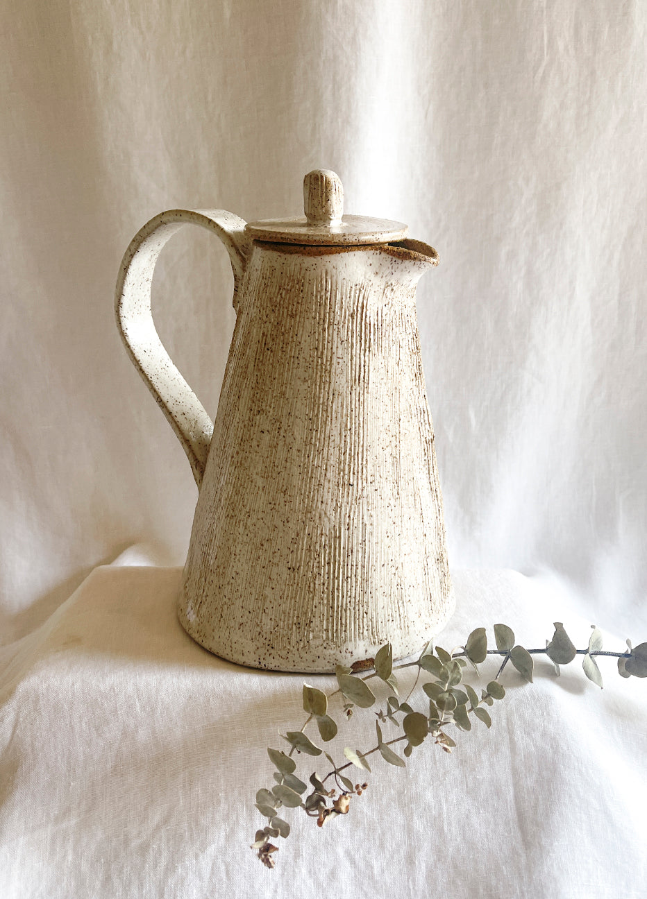 Wild Bower Speckled Coffee Pot